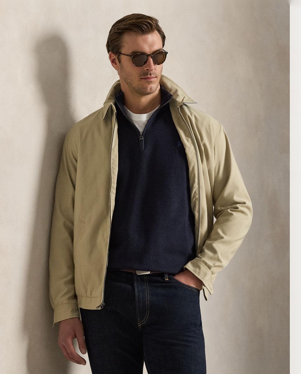 Camisola de Malha de Homem com Meio Fecho de Correr, Tamanhos Grandes Azul-marinho-5