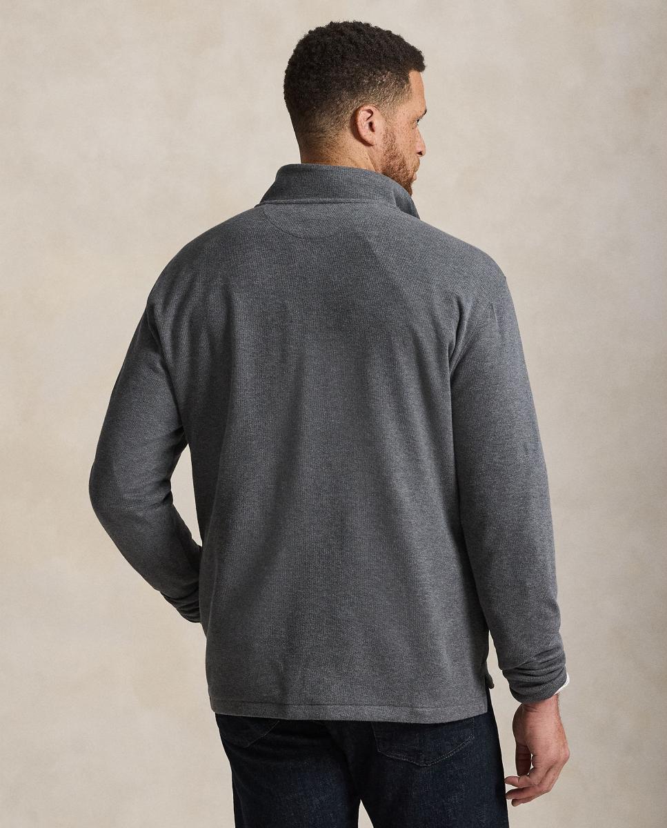 Jersey de hombre en vino clásico con cremallera - Polo Ralph Lauren - Gris ceniza Gris ceniza-3