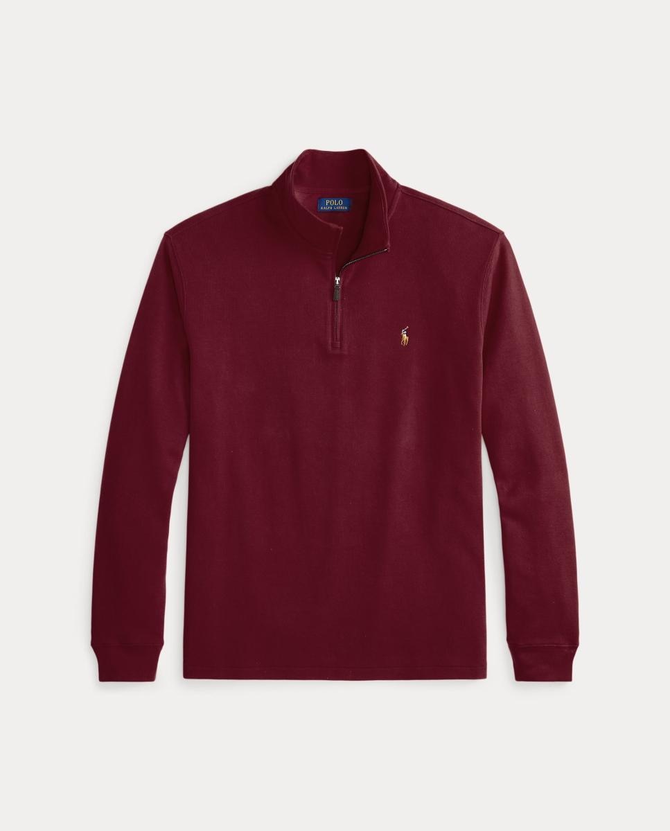 Jersey de hombre en vino clásico con cremallera - Polo Ralph Lauren - Granate Granate-5