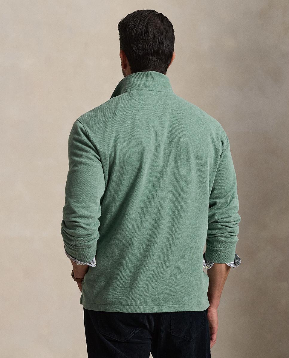 Jersey de hombre en vino clásico con cremallera - Polo Ralph Lauren - Musgo Musgo-3