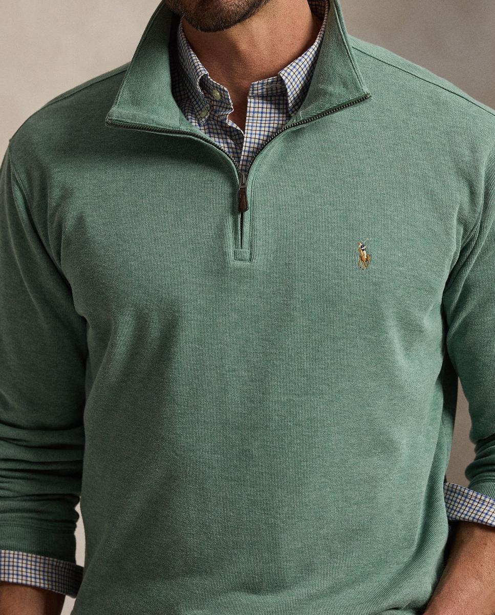 Jersey de hombre en vino clásico con cremallera - Polo Ralph Lauren - Musgo Musgo-4