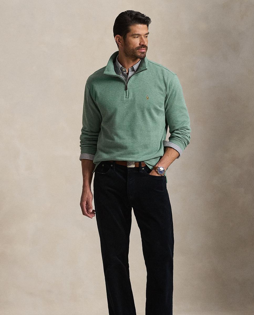 Jersey de hombre en vino clásico con cremallera - Polo Ralph Lauren - Musgo Musgo-6