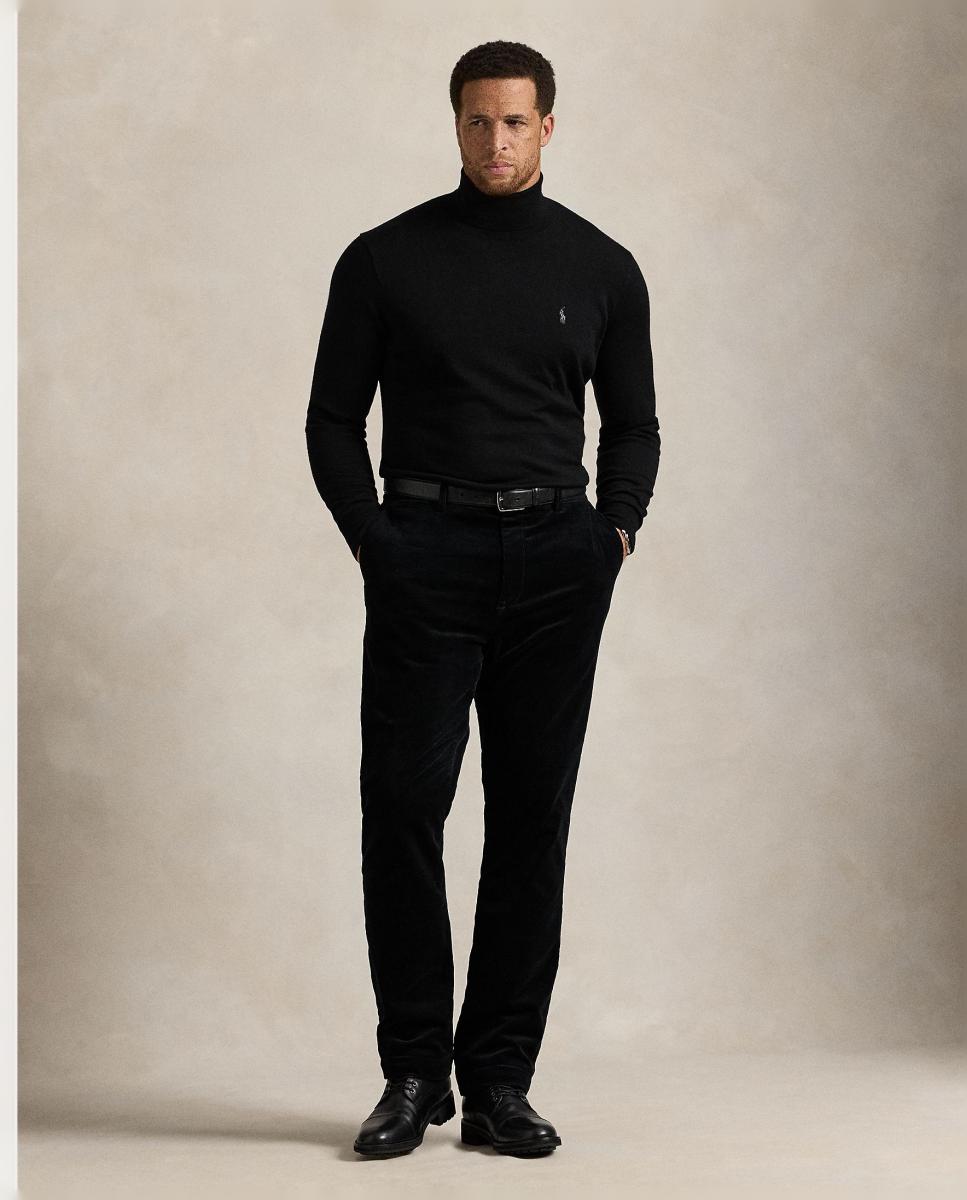 Jersey de hombre de lana lavable con cuello vuelto Negro Polo - Polo Ralph Lauren - Negro Negro-6