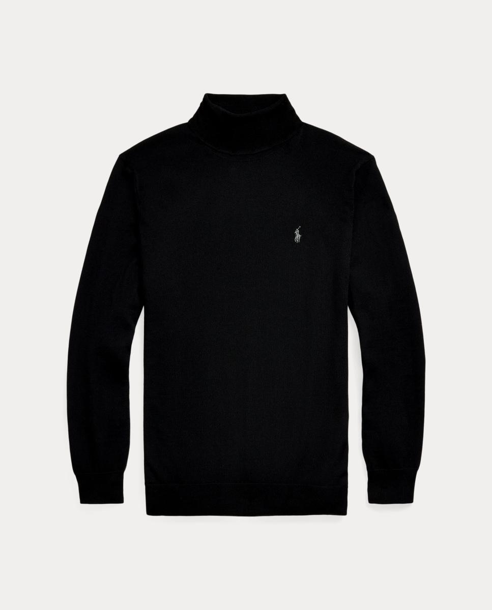 Jersey de hombre de lana lavable con cuello vuelto Negro Polo - Polo Ralph Lauren - Negro Negro-5