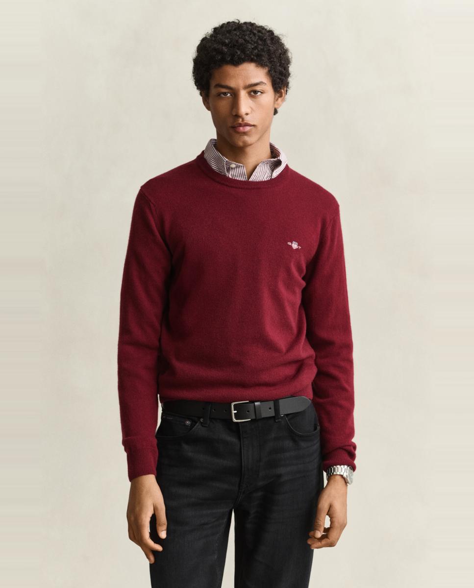 Imagen 0 de Jersey de hombre  tallas grandes corte regular cuello redondo Rojo