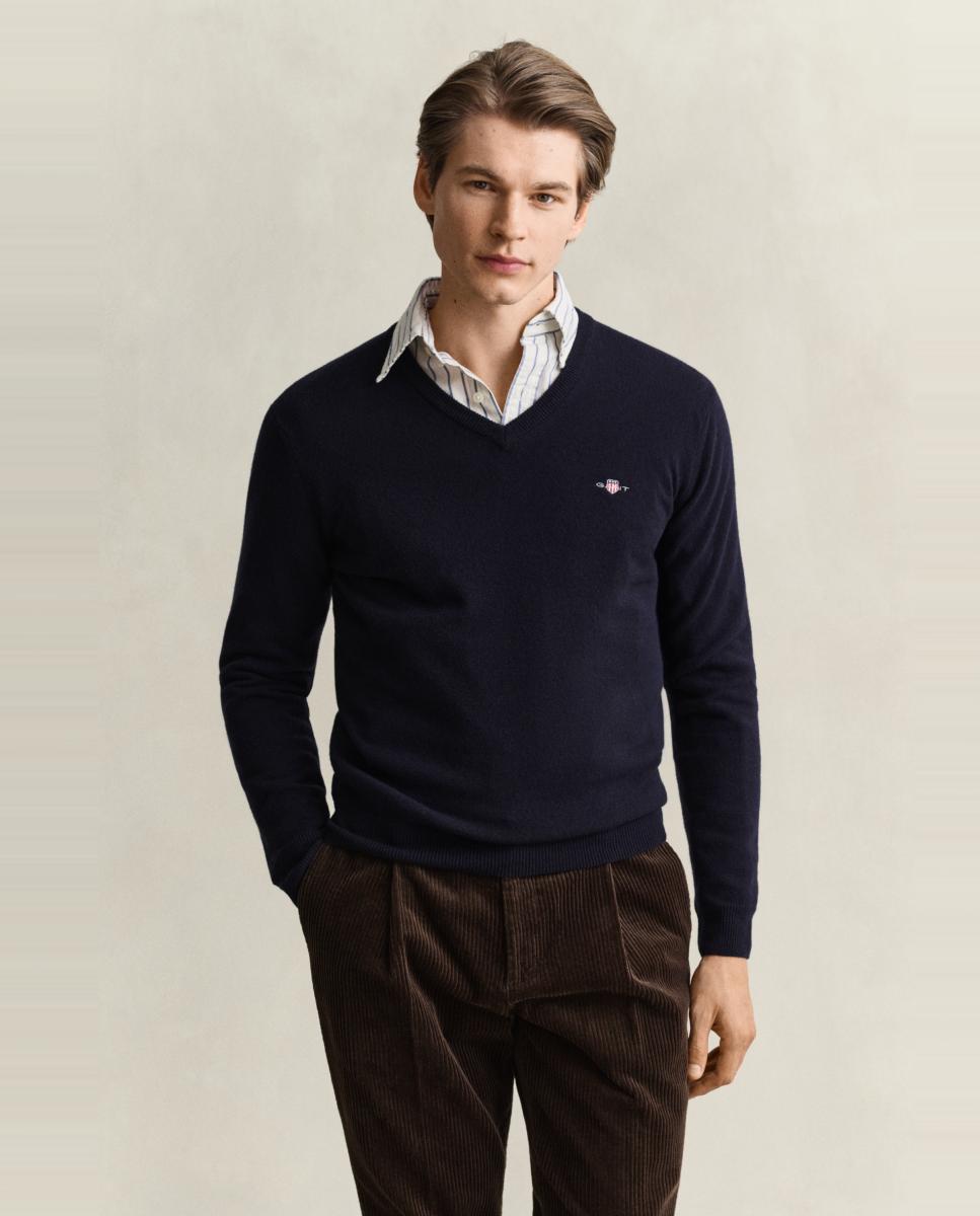 Imagen 0 de Jersey de hombre  tallas grandes corte regular cuello redondo Azul