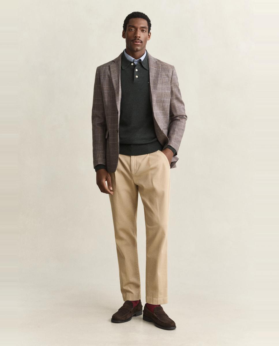Polo de hombre lambswool tallas grandes corte regular - Gant - Verde Verde-5