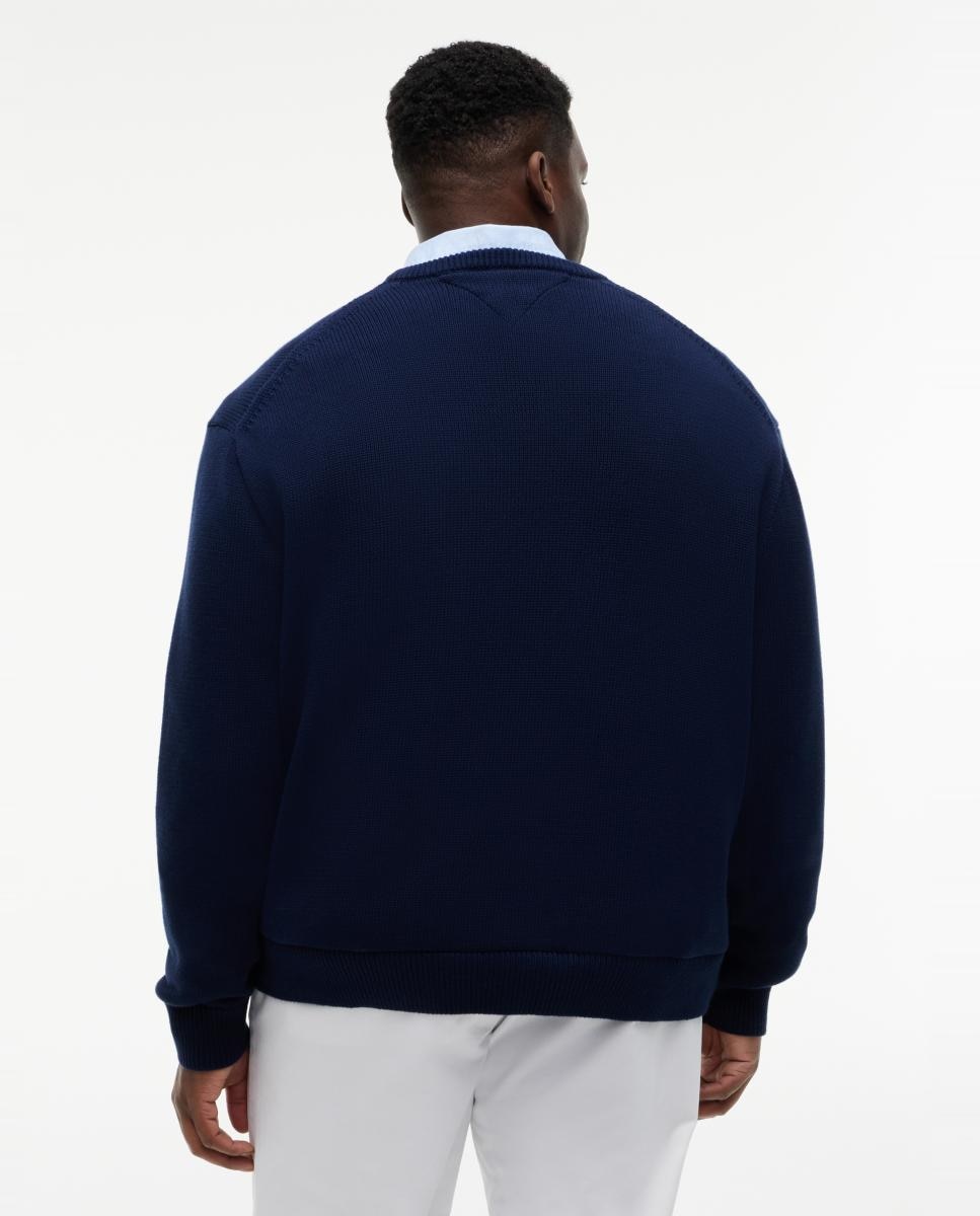 Jersey de hombre de cuello redondo tallas grandes - Tommy Hilfiger - Azul marino Azul marino-2