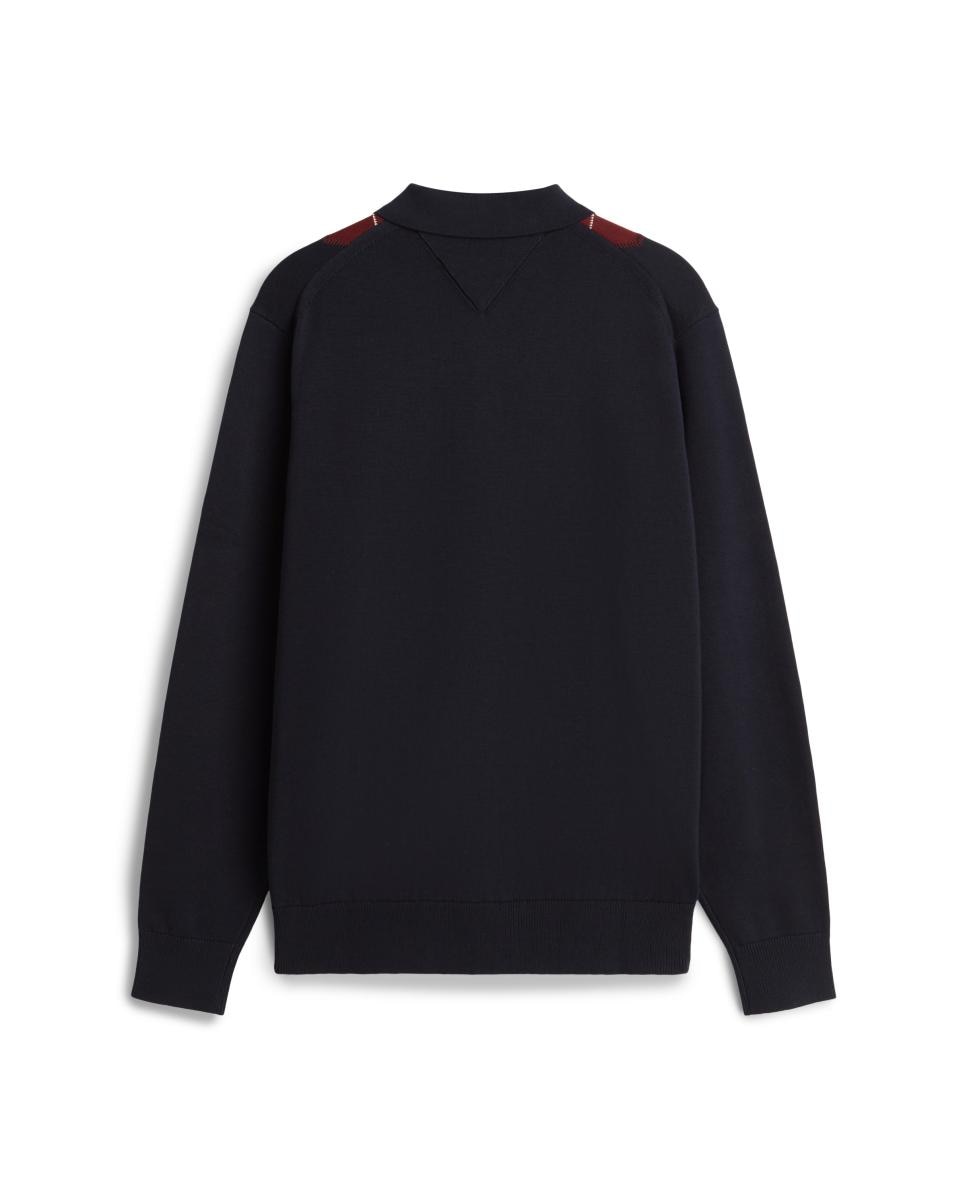 Jersey de hombre tipo polo estampado tallas grandes - Tommy Hilfiger - Azul marino Azul marino-2