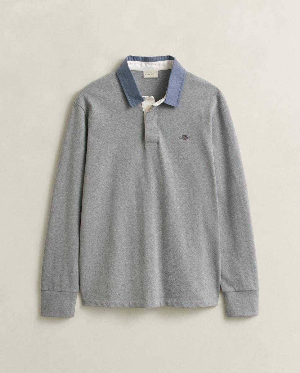 Polo de hombre corte regular y bordado logo - Gant - Gris Gris-2