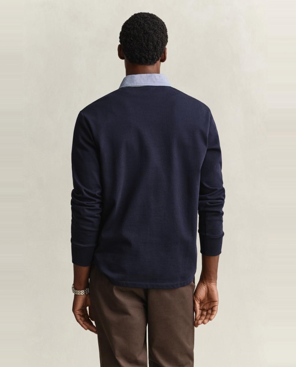 Calças Slim Fit com Estrutura e Elástico Tamanhos Grandes Azul-2