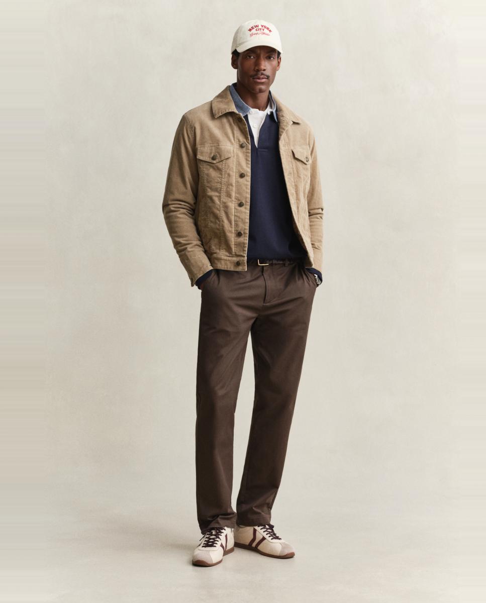 Calças Slim Fit com Estrutura e Elástico Tamanhos Grandes Azul-5