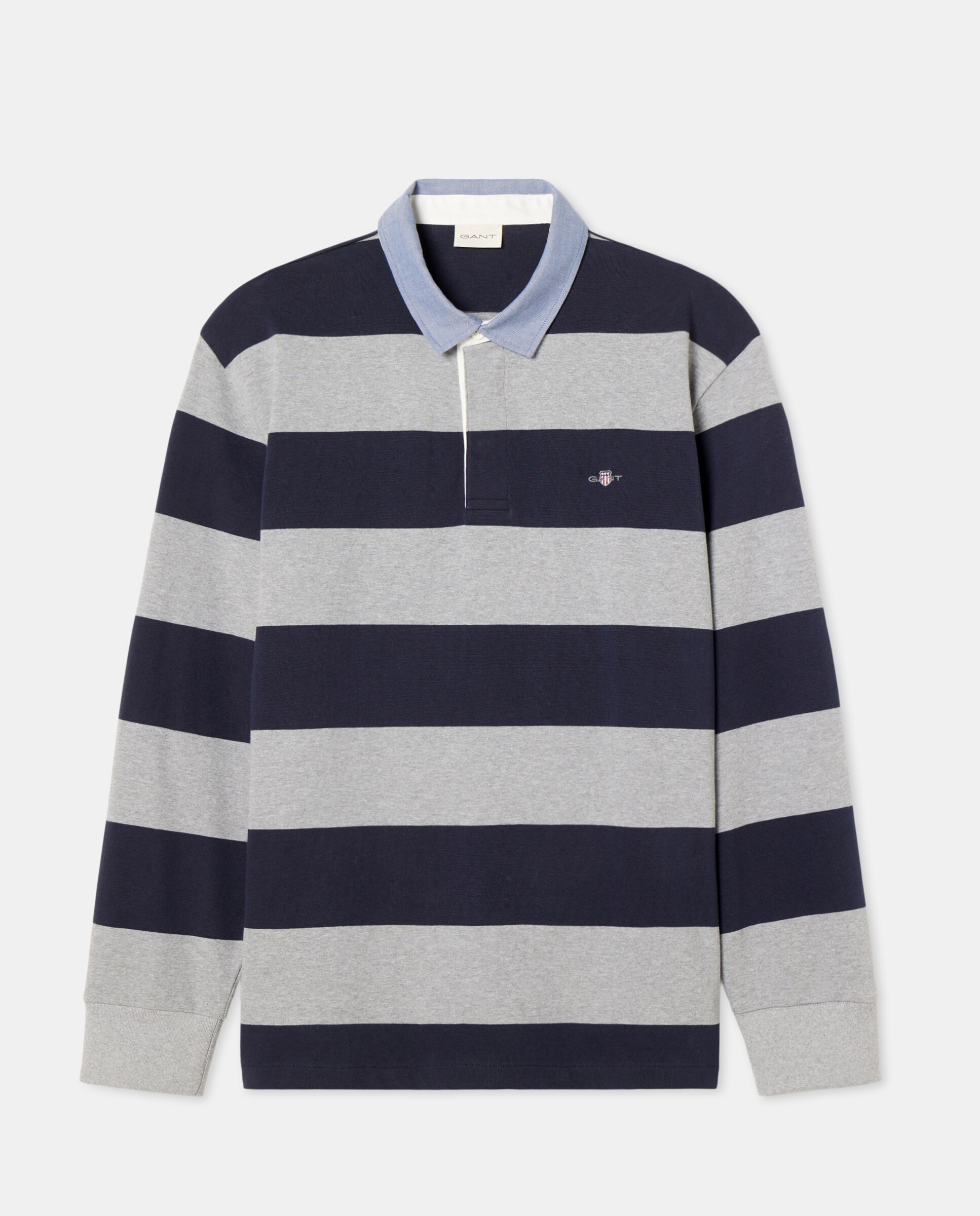Polo Regular com Bordado de Logótipo Cinzento-escuro-1