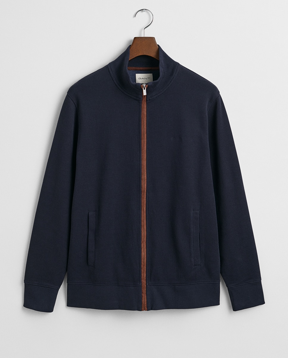 Cardigan Regular com Logótipo Azul-4