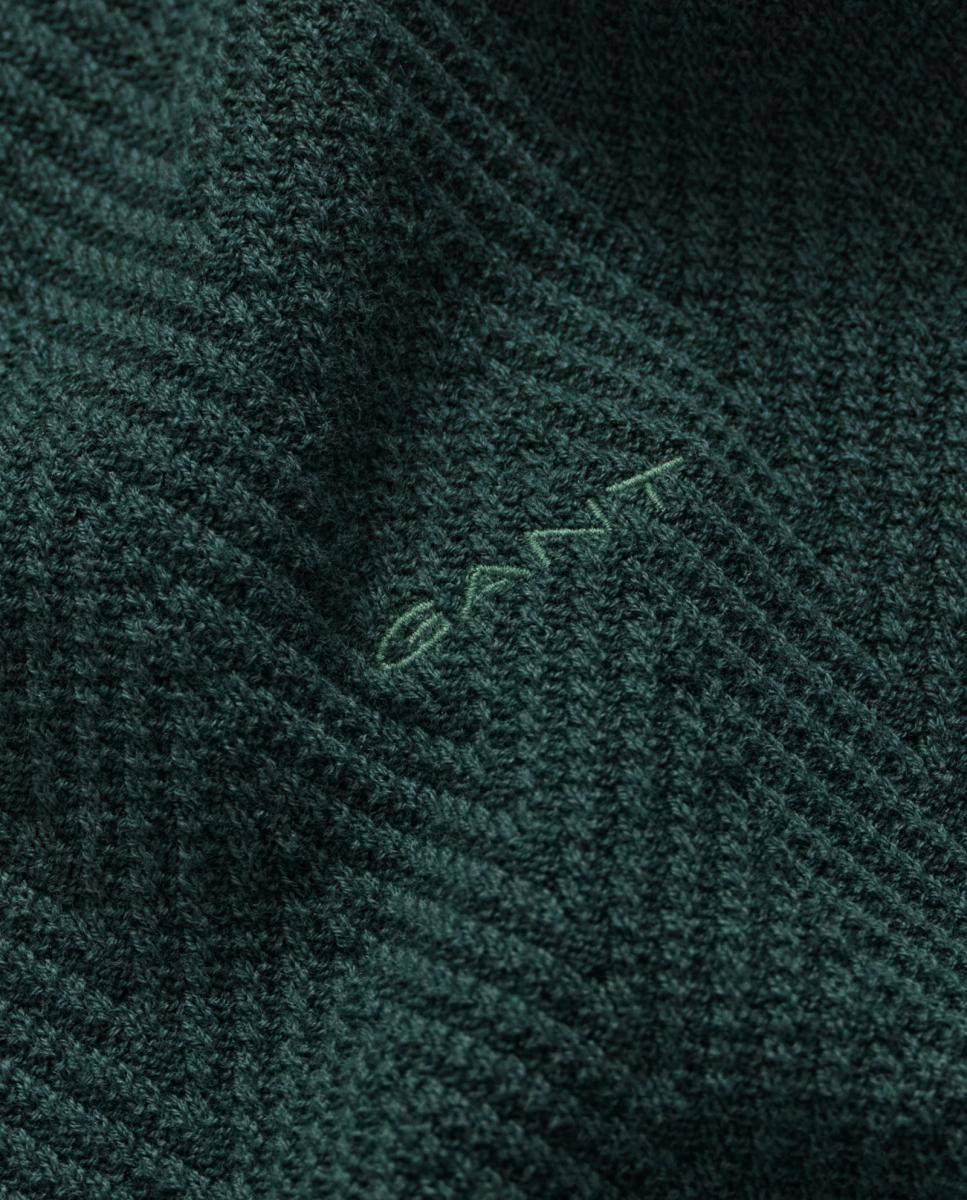 Cardigan de hombre cremallera regular fit tallas grandes - Gant - Verde Verde-3