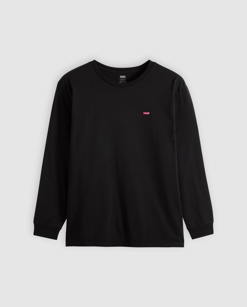 Camisola de Manga Comprida com Gola Redonda. Tamanhos grandes Preto-5