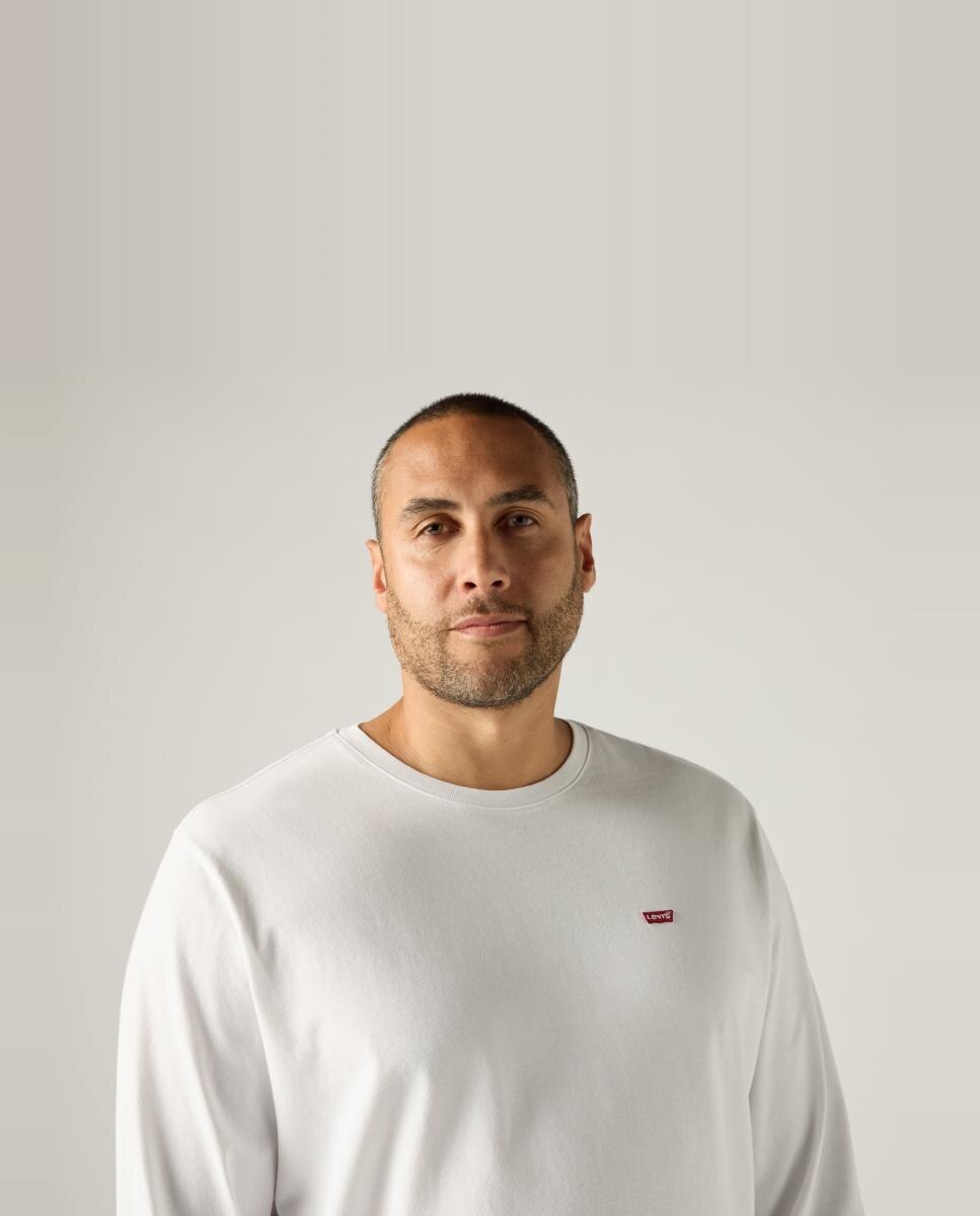 Camisola de Manga Comprida com Gola Redonda. Tamanhos grandes Branco-3