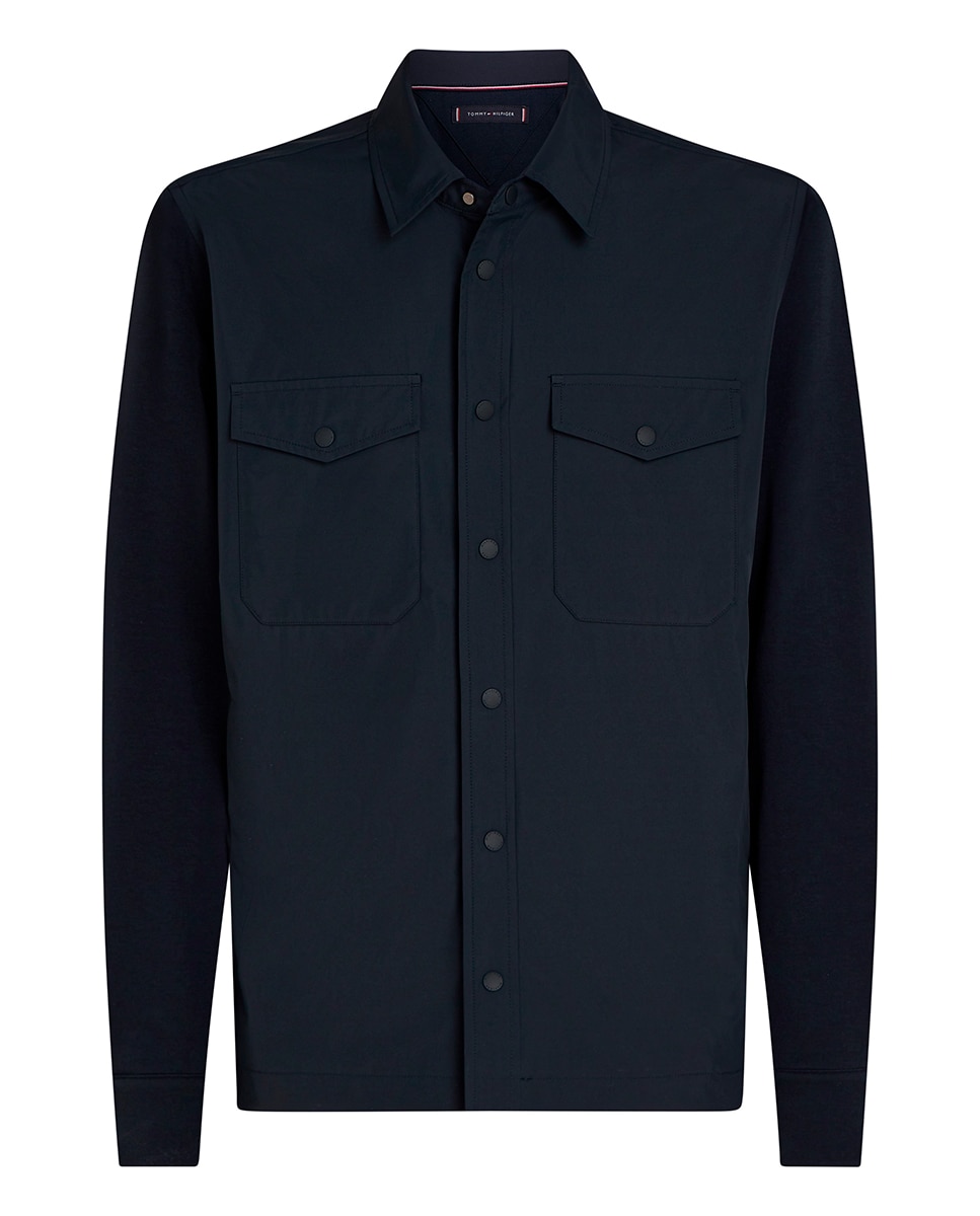 Sobrecamisa Híbrida Tipo Técnica Tamanhos Grandes Azul-marinho-4
