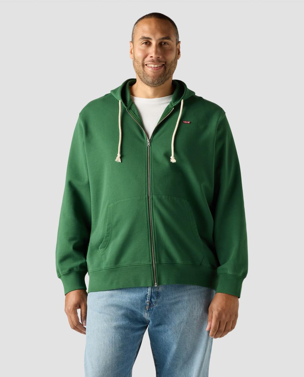 Imagem 0 de Sweatshirt com capuz e fecho de correr tamanhos grandes