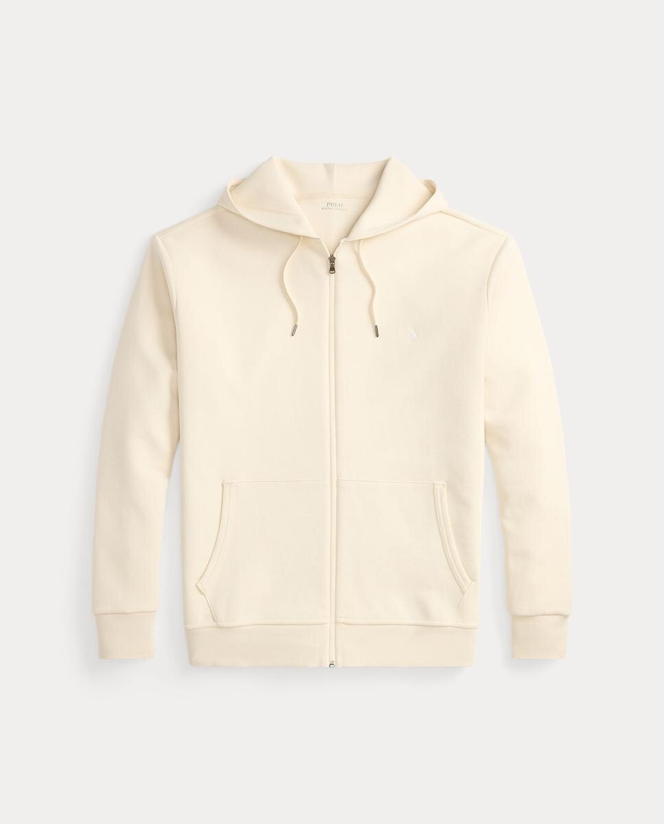 Sudadera de hombre marrón nuez moscada con cremallera - Polo Ralph Lauren - Crema Crema-5