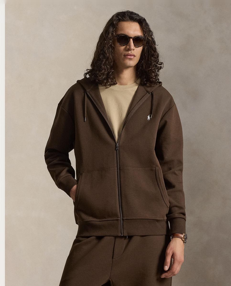 Imagem 0 de Sweatshirt de Homem com Capuz de Malha Dupla e Fecho de Correr, Tamanhos Grandes