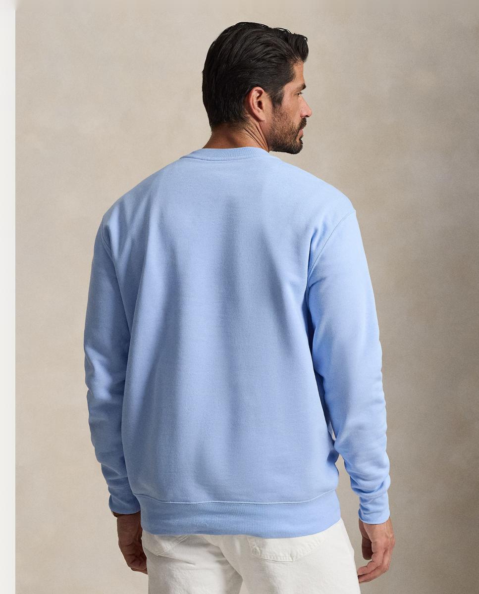 Sweatshirt de Felpa com Polo Bear Tamanhos Grandes Azul-porcelana-3