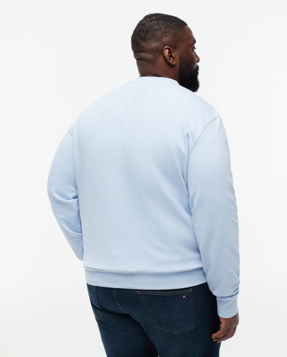 Sweatshirt Lisa com Gola Redonda Tamanhos Grandes Azul-claro-2