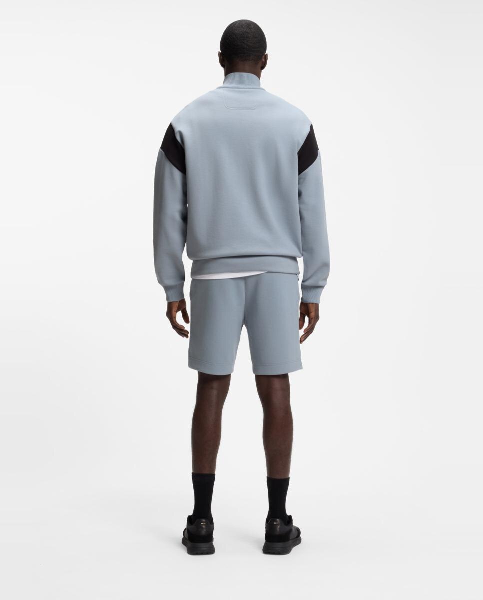 Sweatshirt de Manga Comprida Tamanhos Grandes Cinzento-2