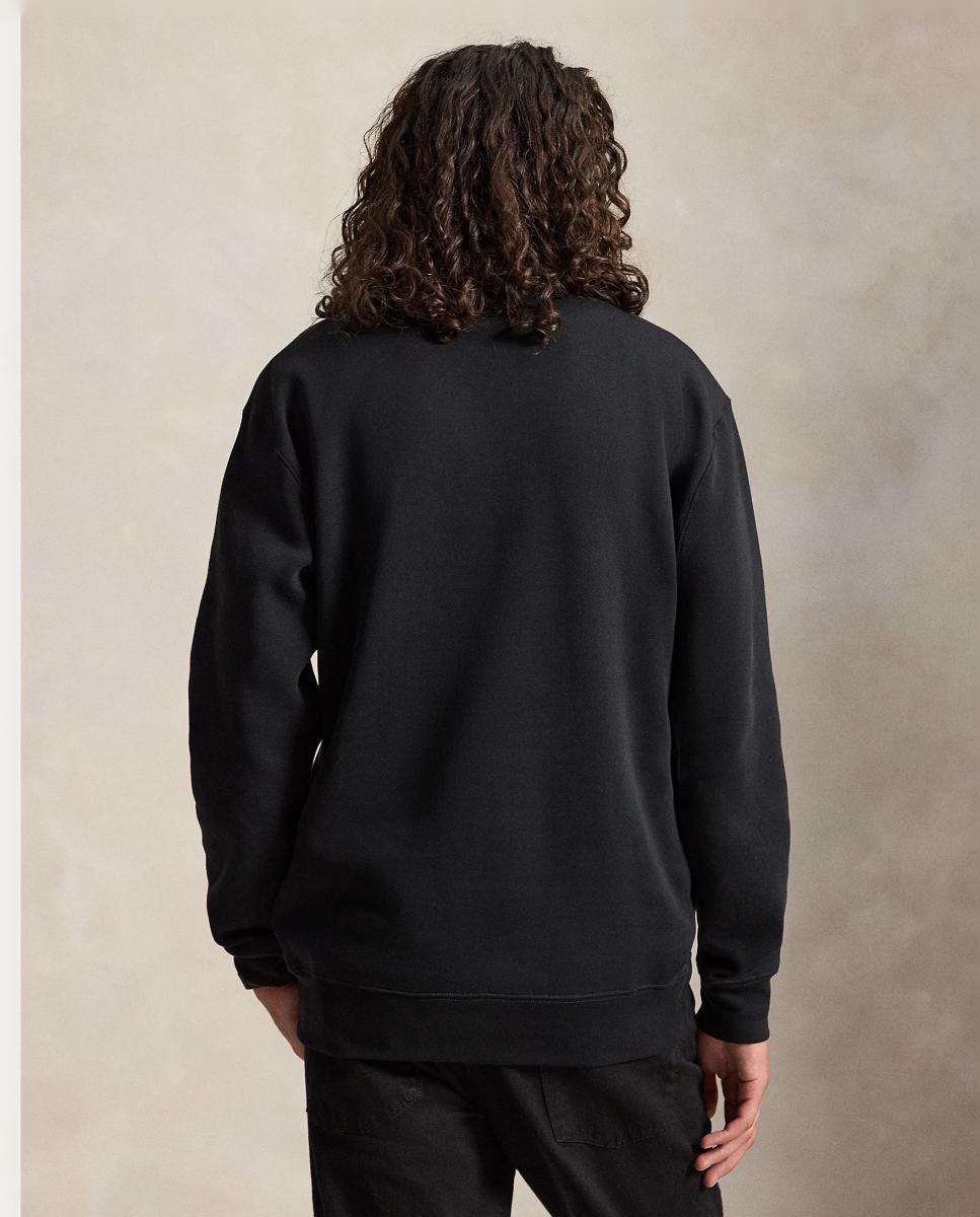 Sweatshirt de Felpa com Polo Bear Tamanhos Grandes Preto-3