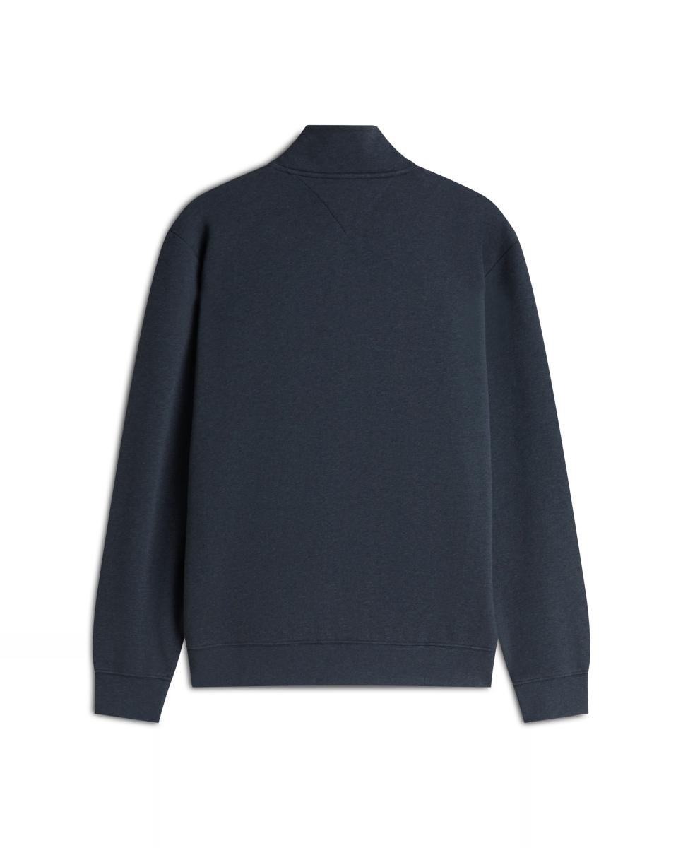 Sudadera de hombre con cierre de media cremallera tallas grandes - Tommy Hilfiger - Azul marino Azul marino-2