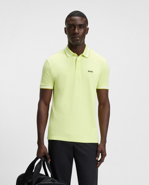 Imagen 0 de Polo piqué de hombre regular burdeos de manga corta tallas grandes