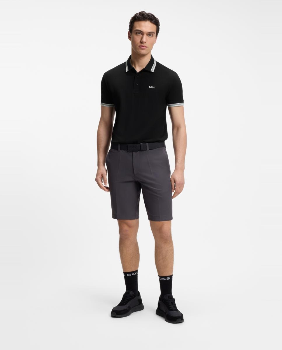 Polo manga corta de hombre tallas grandes - Boss - Azul Negro-5