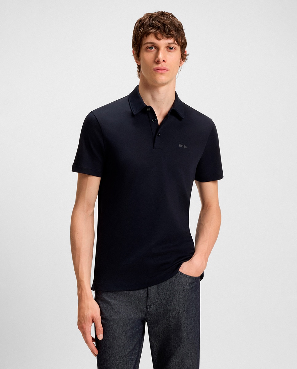 Imagen 1 de Polo manga corta de hombre tallas grandes - Boss - Azul marino Azul marino