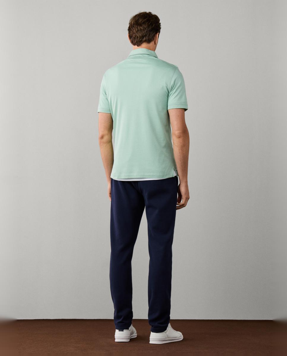Polo de de hombre travel de piqué de lyocell tallas grandes - Hackett - Verde Agua Verde Agua-2