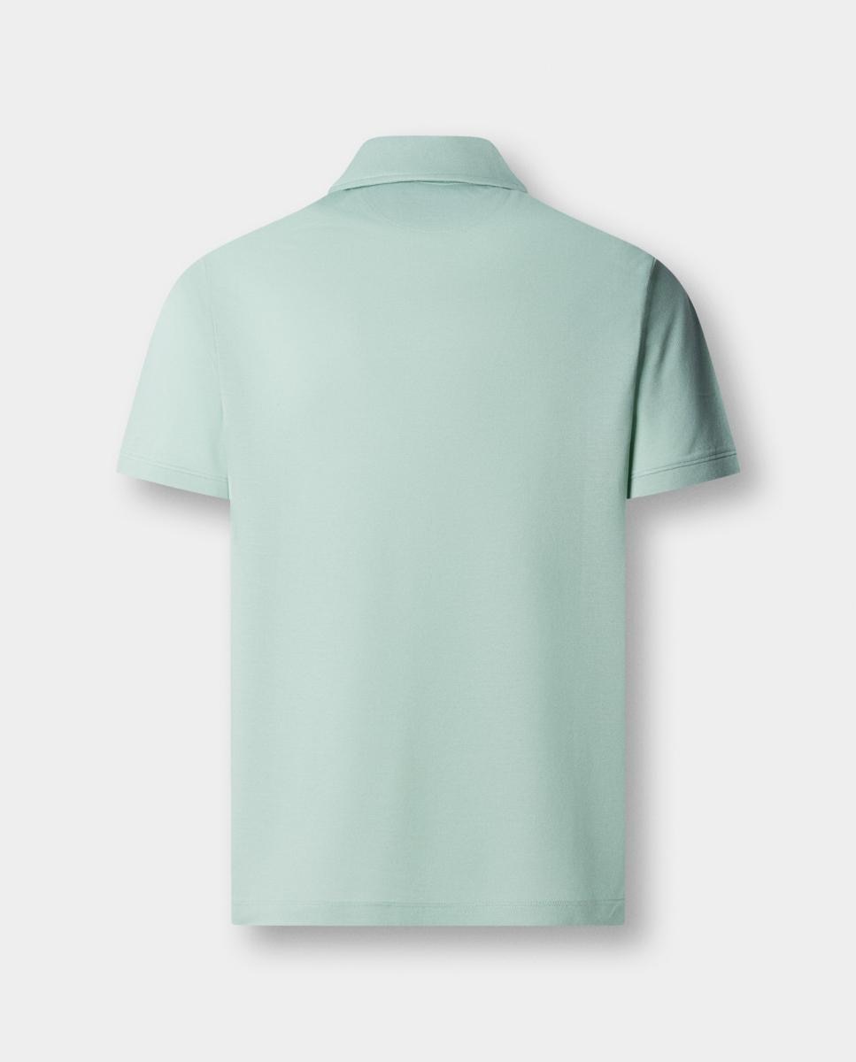 Polo de de hombre travel de piqué de lyocell tallas grandes - Hackett - Verde Agua Verde Agua-7