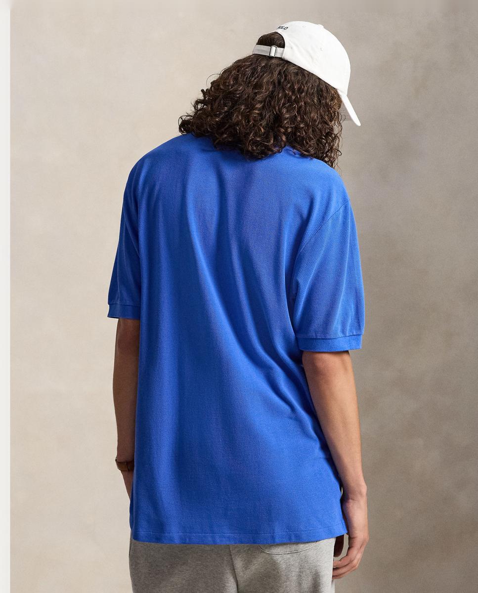Polo Piqué de Homem Regular Fit, Tamanhos Grandes Azul-índigo-2