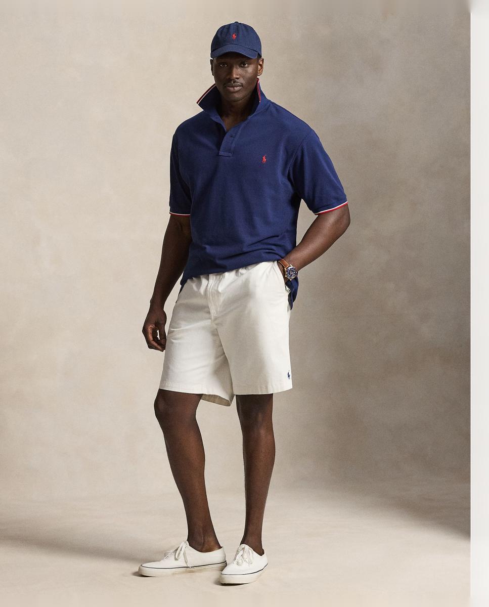 Polo de Homem Regular Fit com Debrum em Contraste, Tamanhos Grandes Azul-marinho-6