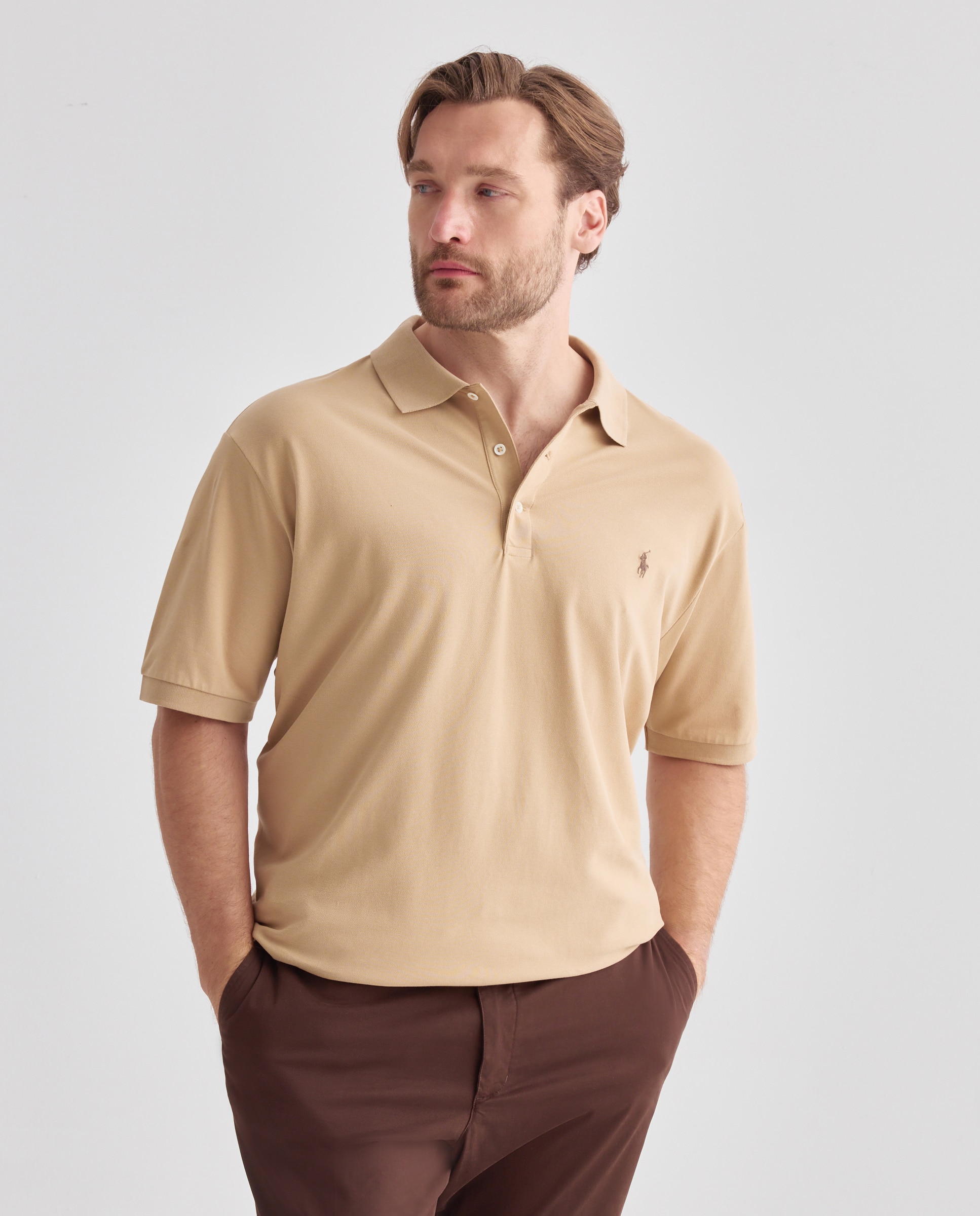 Jersey estampado de hombre en azul marino Newport - Polo Ralph Lauren - Camel Camel-1