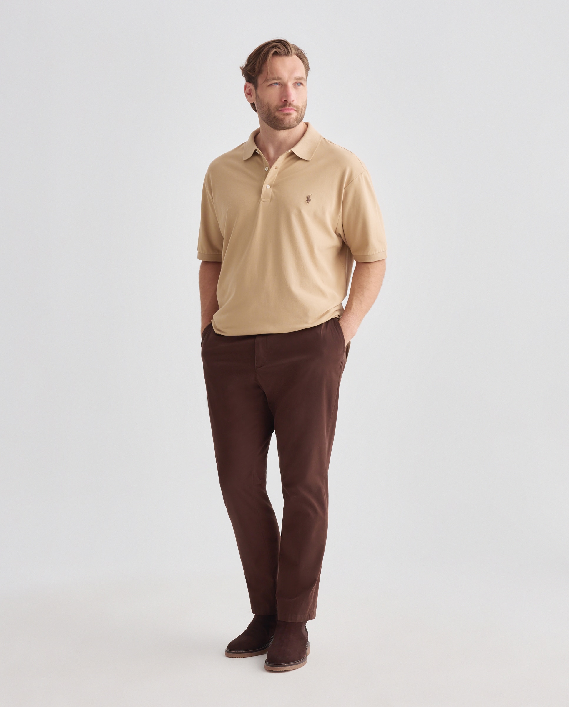 Jersey estampado de hombre en azul marino Newport - Polo Ralph Lauren - Camel Camel-2