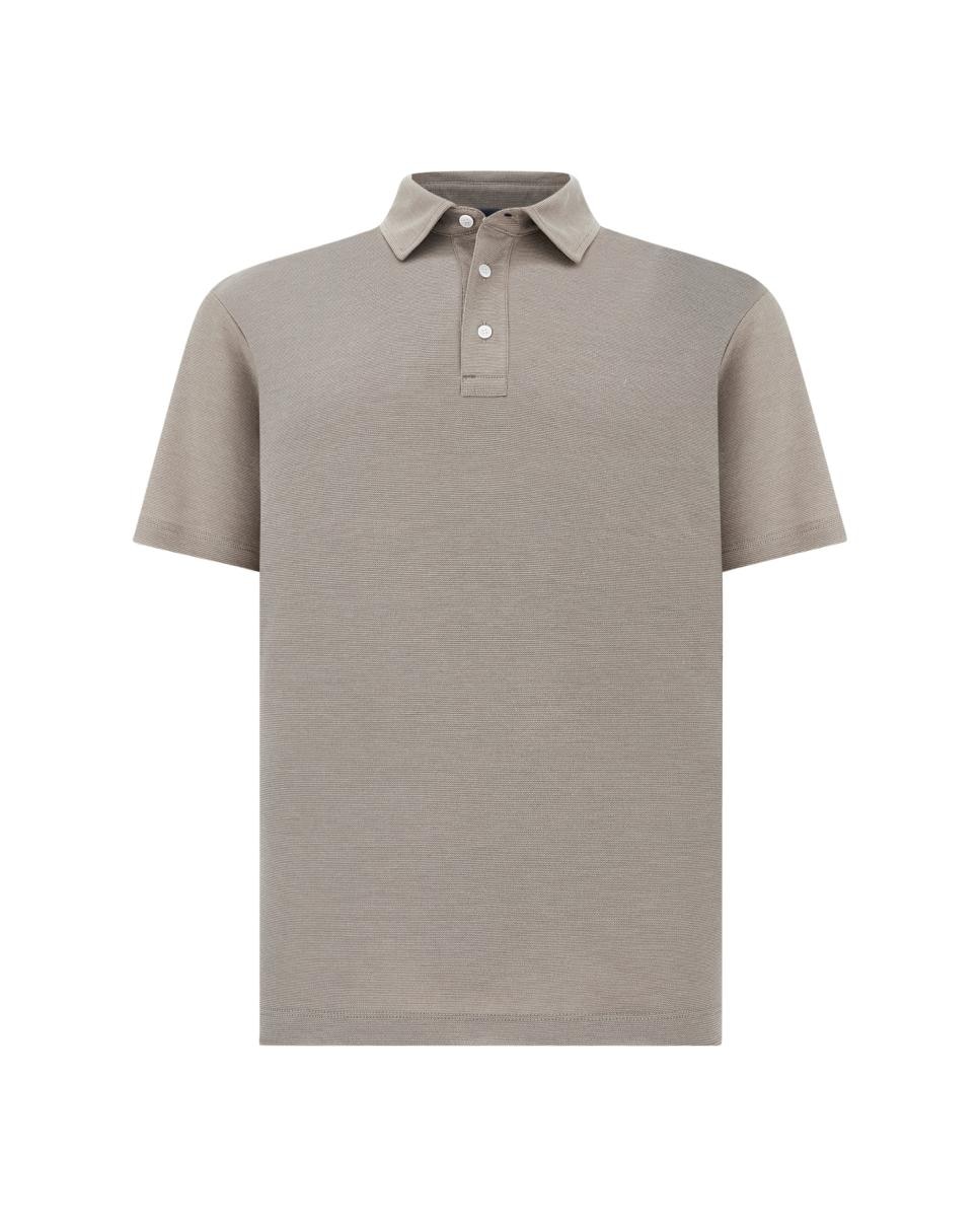Imagen 0 de Polo de hombre manga corta interlock Xsoft tallas grandes Beige