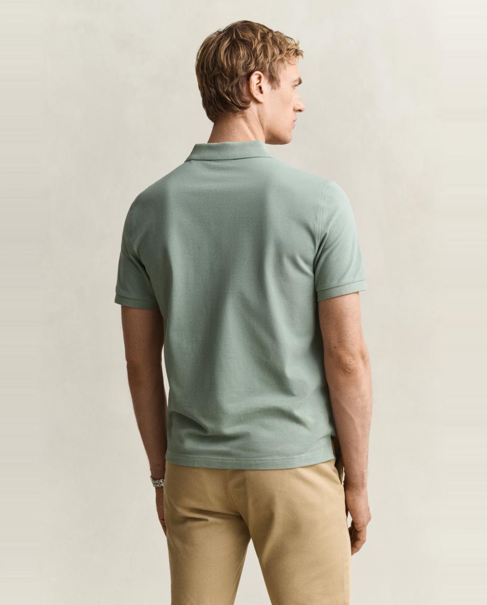Polo Piqué Tamanhos Grandes Preppy Essentials Verde-2