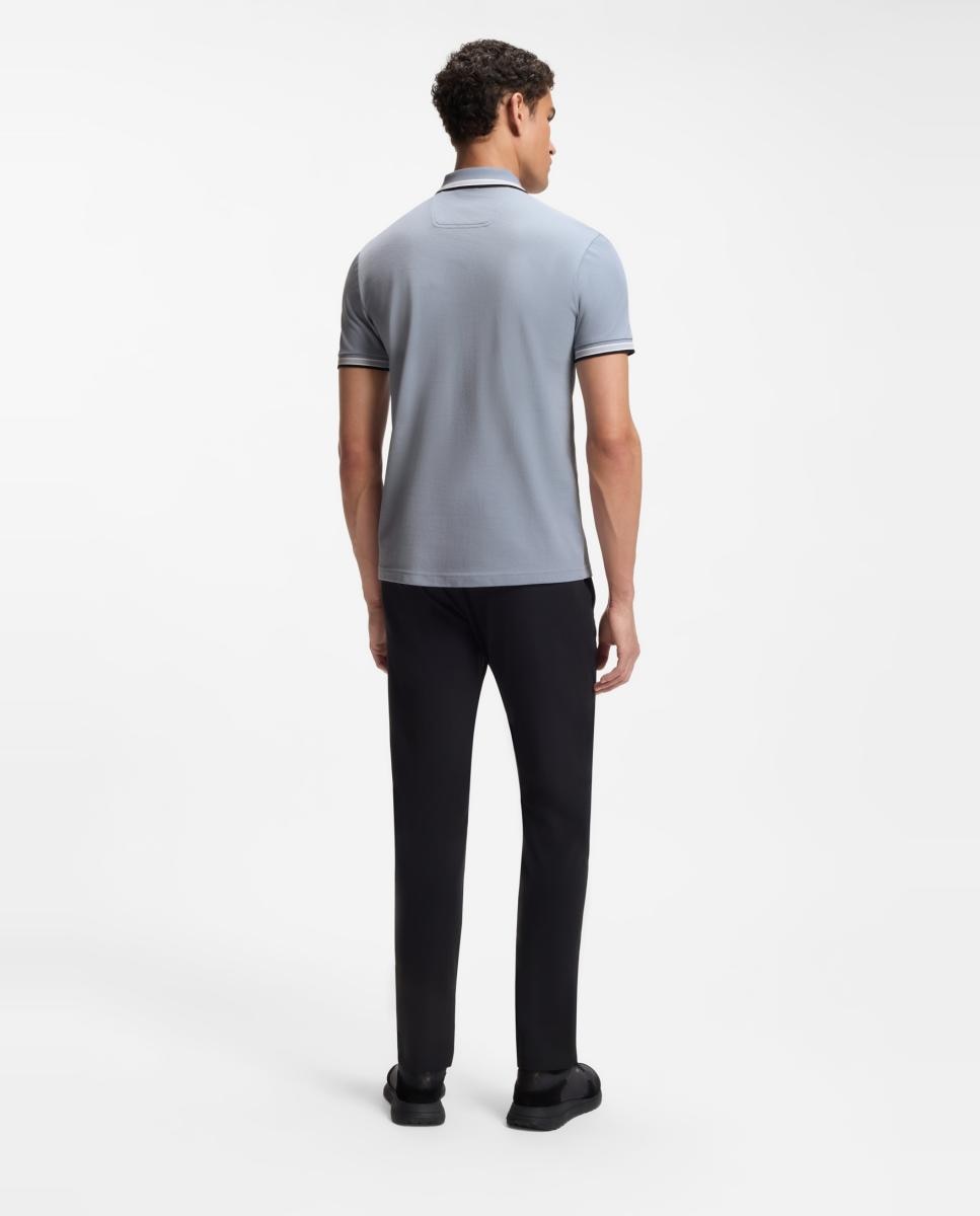 Polo manga corta de hombre tallas grandes - Boss - Gris Gris-2