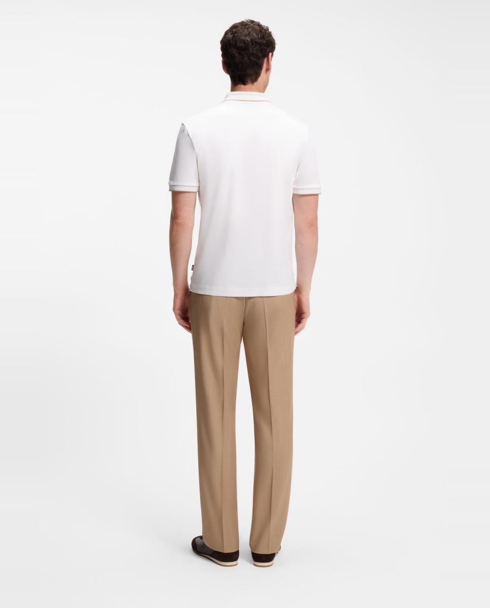 Polo manga corta de hombre tallas grandes. - Boss - Blanco Blanco-2