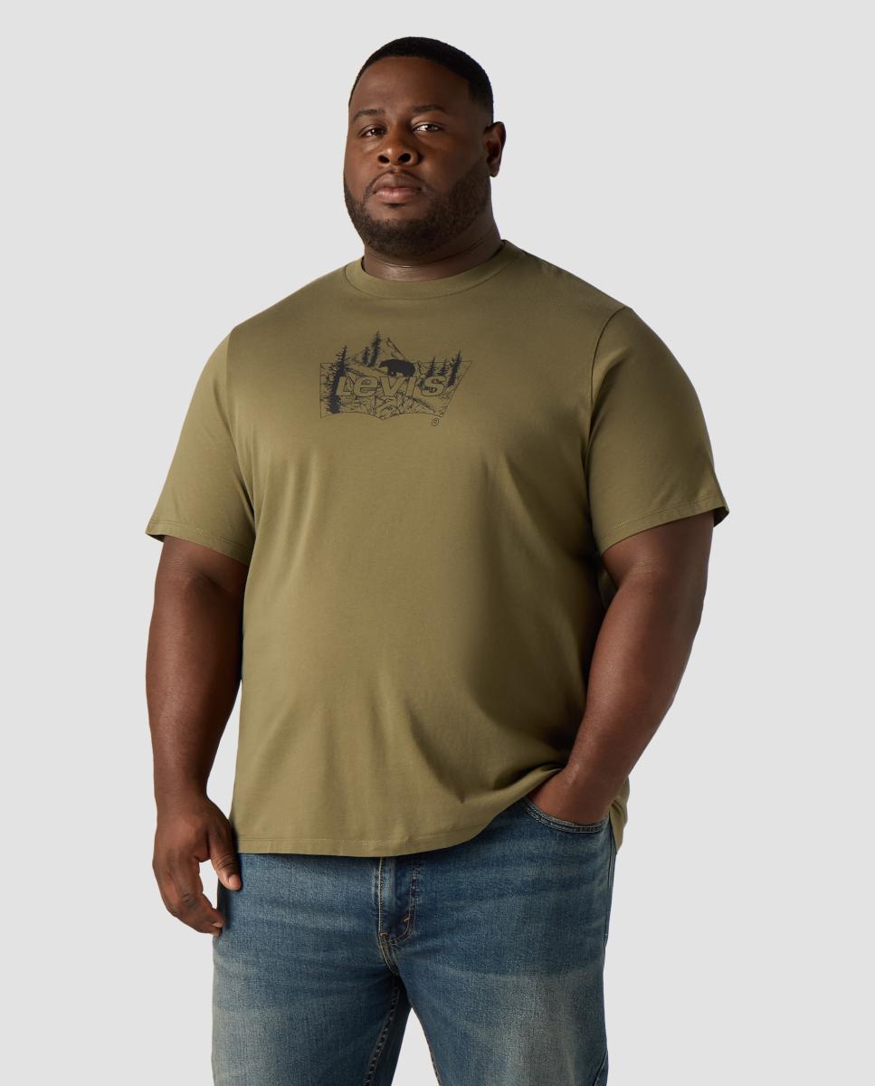 Imagem 0 de T-shirt de Manga Curta com Gola Redonda. Tamanhos grandes