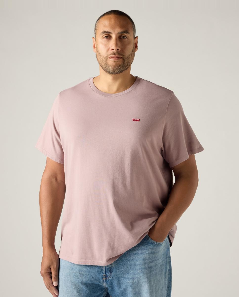 T-shirt de Manga Curta com Gola Redonda. Tamanhos grandes Lilás-3