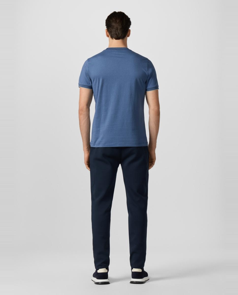Camiseta de hombre manga corta con logo tallas grandes - Hackett - Azul índigo Azul índigo-2