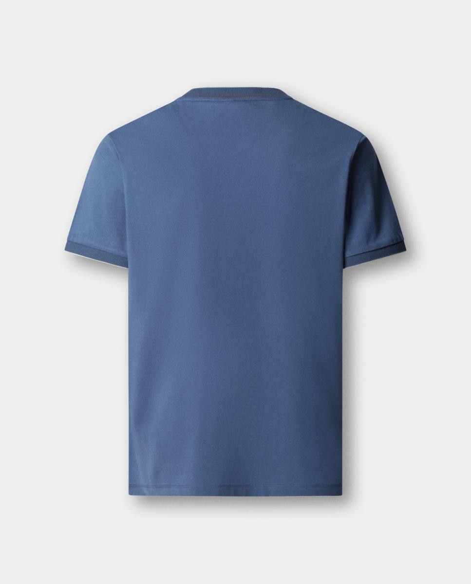 Camiseta de hombre manga corta con logo tallas grandes - Hackett - Azul índigo Azul índigo-5
