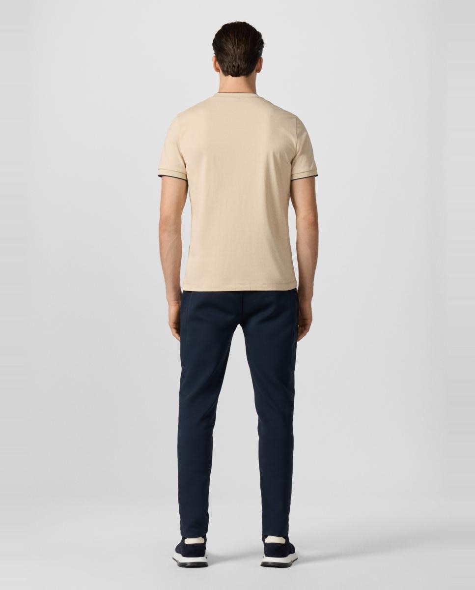 Camiseta de hombre manga corta con logo tallas grandes - Hackett - Beige Beige-2