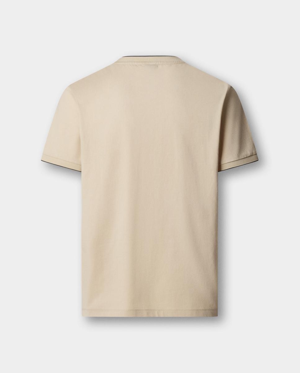 Camiseta de hombre manga corta con logo tallas grandes - Hackett - Beige Beige-5