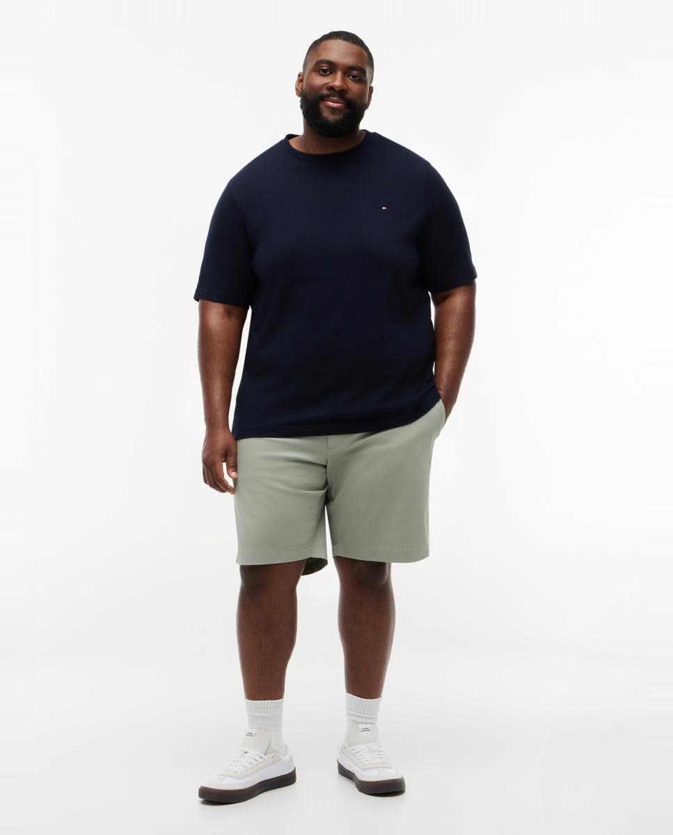 Imagen 5 de Camiseta de hombre de manga corta lisa tallas grandes - Tommy Hilfiger - Azul marino Azul marino